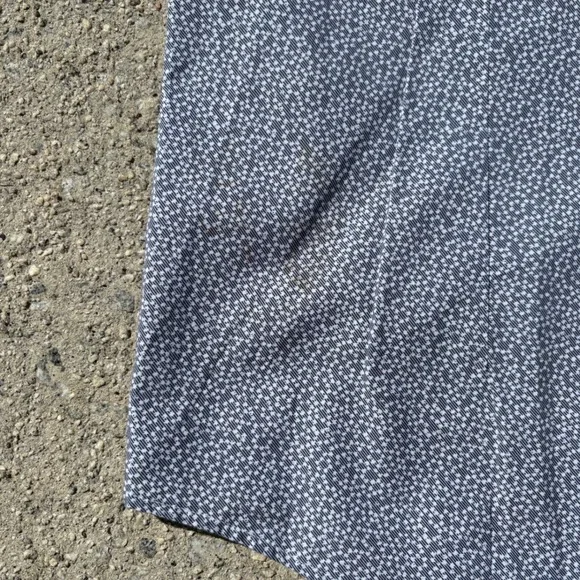 Hugo Boss Blue Micro Print Long Sleeve Button Down Shirt Slim Fit sz XL Travel - Picture 7 of 8